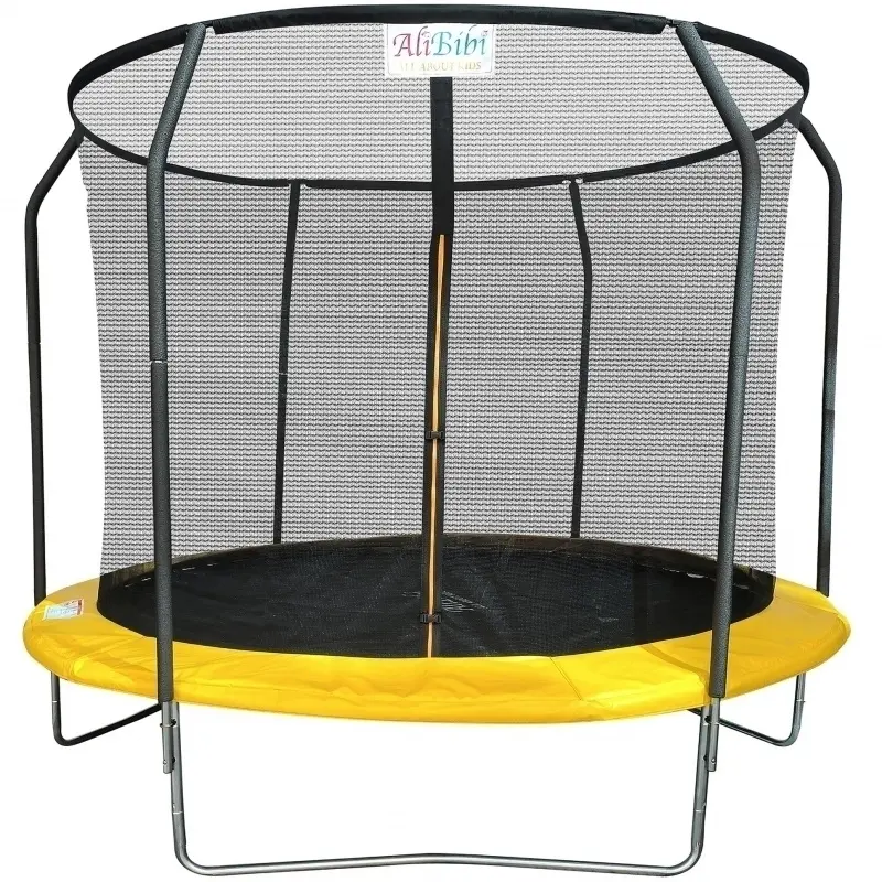 Батут с защитной сеткой AliBibi F706 183см (Black/Yellow)