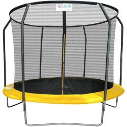 Trambulina cu plasa de protectie  AliBibi F708 244cm (Black/Yellow)