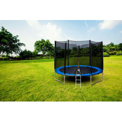 Батут с защитной сеткой Bauerkraft G-757 254см (Black/Blue) Thumb