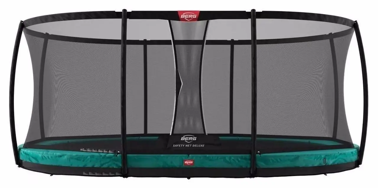 Батут с защитной сеткой Berg Grand Champion InGround 30.33.73.71 (Black/Green)