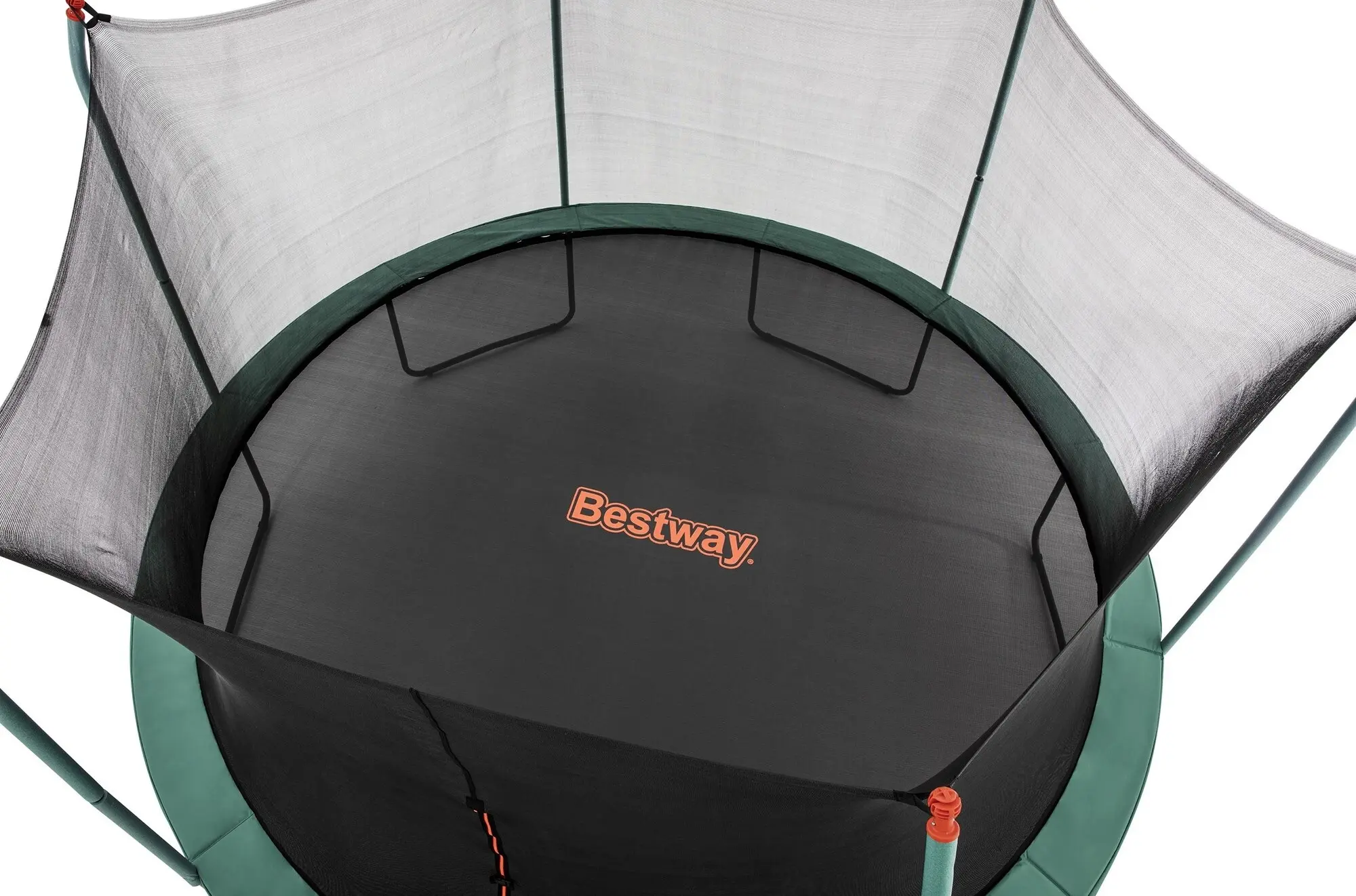Батут с защитной сеткой Bestway Xtreme Air 59105BW (Black/Green) - 17