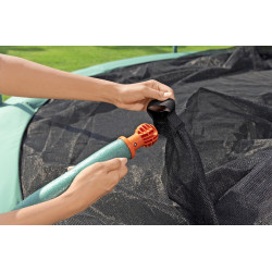 Батут с защитной сеткой Bestway Xtreme Air 59105BW (Black/Green) Thumb