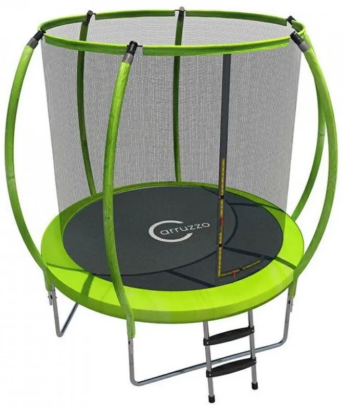 Trambulina cu plasa de protectie Carruzzo L25P (Green)
