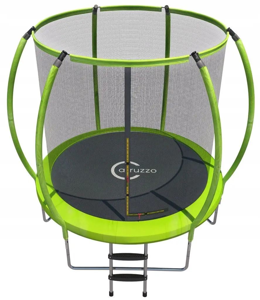 Trambulina cu plasa de protectie Carruzzo L25P (Green)