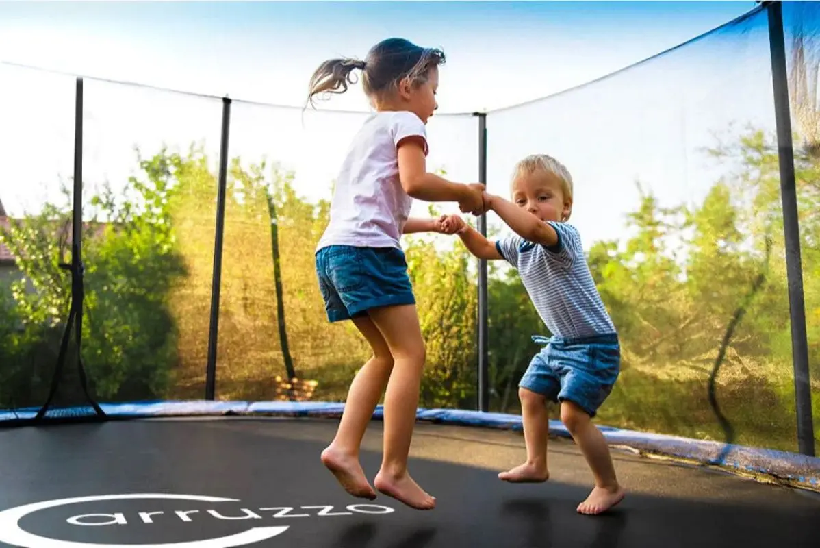 Trambulina cu plasa de protectie Carruzzo L25S 305cm (Blue)