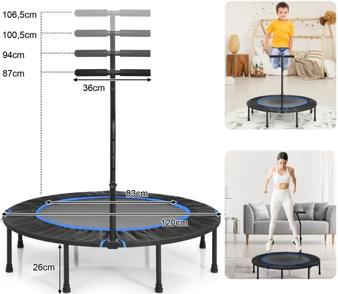 Батут Costway SP37395BL (Black/Blue) - 2