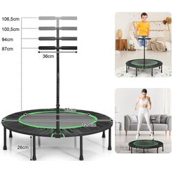 Батут Costway SP37395GN (Black/Green) Thumb