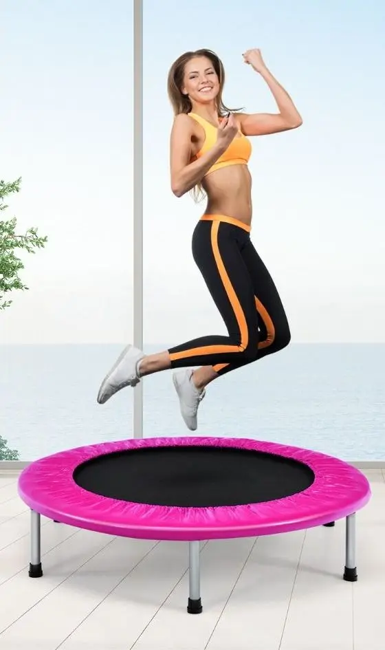 Trambulina Costway TW10001PI (Pink/Black) - 6