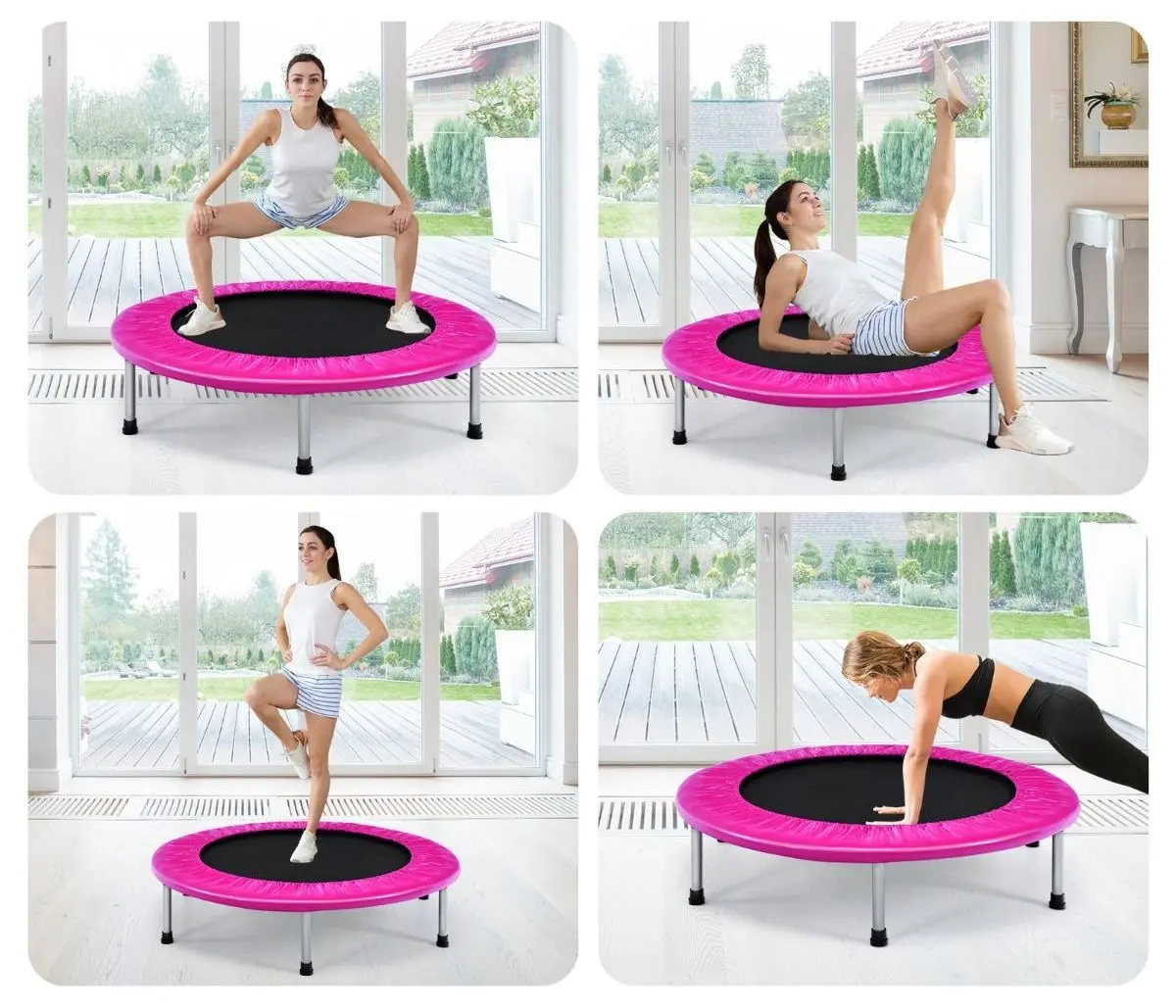 Trambulina Costway TW10001PI (Pink/Black) - 7