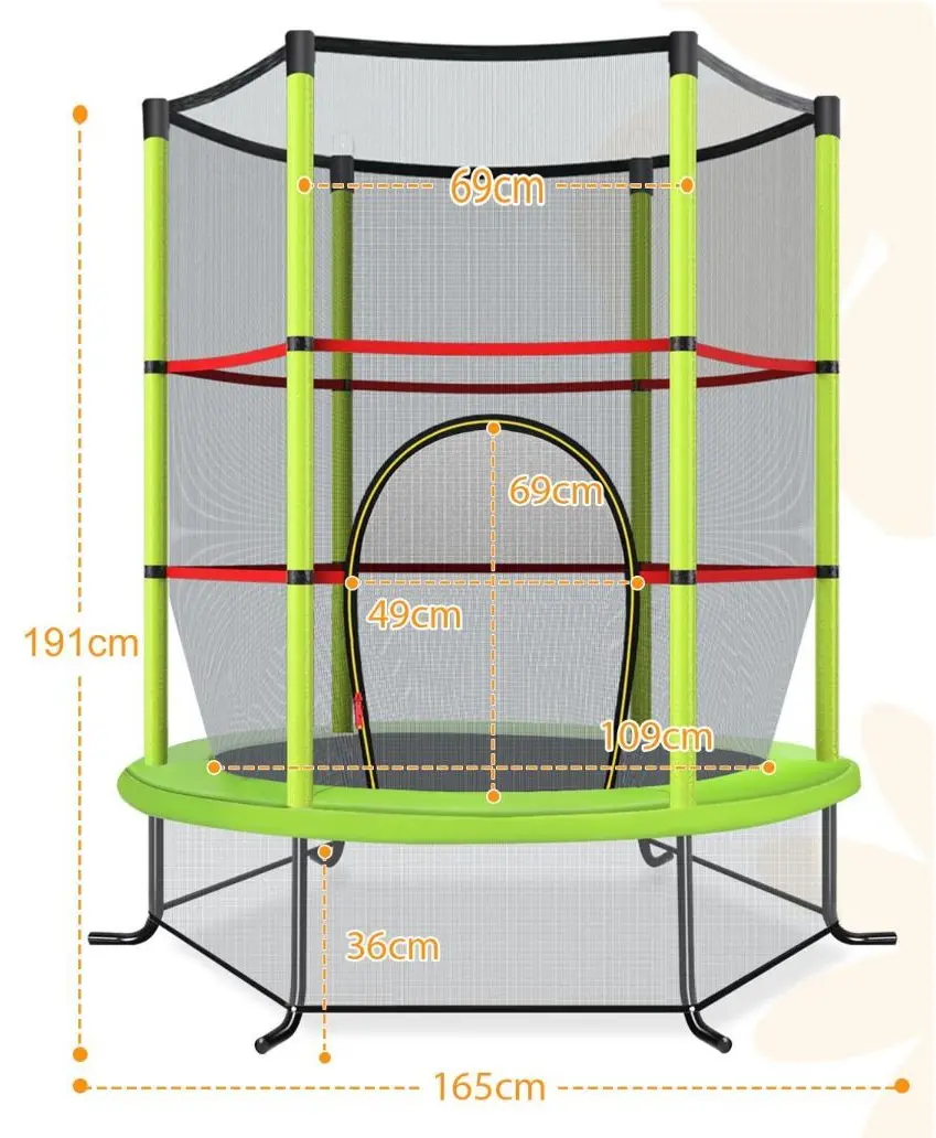 Батут Costway TW10052EU-GN (Black) - 2