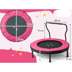 Батут Costway TW10127PI (Pink) Thumb