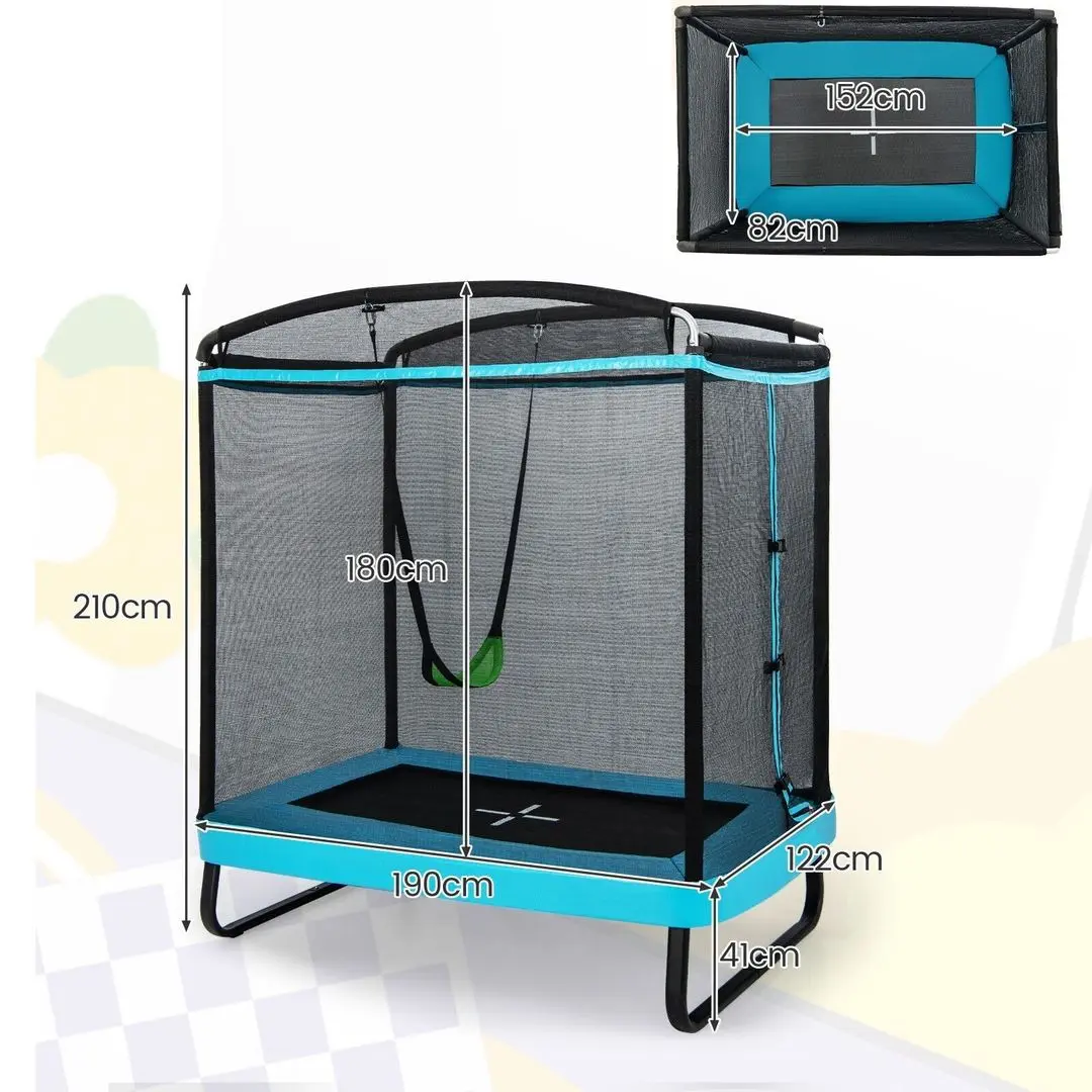 Trambulina cu plasa de protectie Costway TW10004EU-BL (Blue)