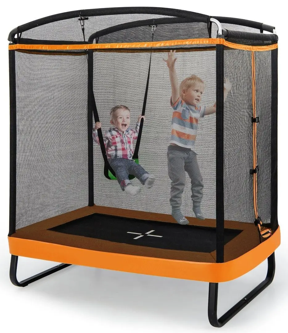 Trambulina cu plasa de protectie Costway TW10004EU-OR (Orange)