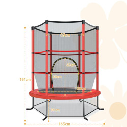 Батут с защитной сеткой Costway TW10052EU-CL (Red) Thumb