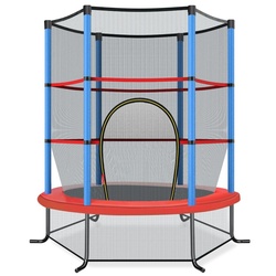 Trambulina cu plasa de protectie Costway TW10052EU-NY 165cm (Blue/Red/Black)