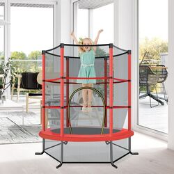 Trambulina cu plasa de protectie Costway  TW10052RE (Red/Black) Thumb