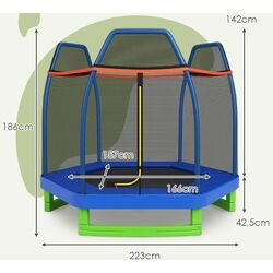 Trambulina cu plasa de protectie Costway TW10053BL (Blue) Thumb