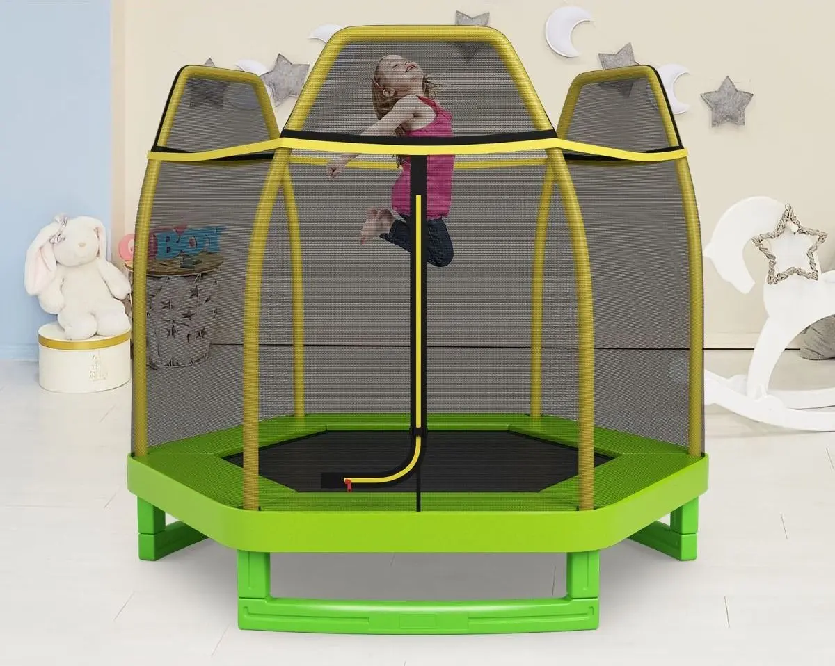 Батут с защитной сеткой Costway TW10053GN (Green) - 2