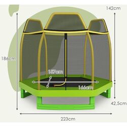 Батут с защитной сеткой Costway TW10053GN (Green) Thumb