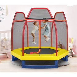 Trambulina cu plasa de protectie Costway TW10053OR (Orange/Blue) Thumb