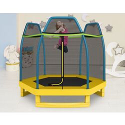 Батут с защитной сеткой Costway TW10053YW (Yellow) Thumb