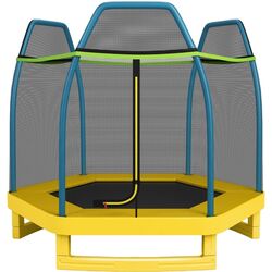 Trambulina cu plasa de protectie Costway TW10053YW (Yellow)