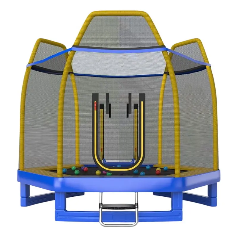 Батут с защитной сеткой Costway TW10085BL (Blue/Yellow)