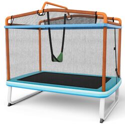 Trambulina cu plasa de protectie Costway TW10089EU-OR (Orange)