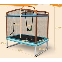 Trambulina cu plasa de protectie Costway TW10089EU-OR (Orange) Thumb