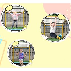 Trambulina cu plasa de protectie Costway TW10089EU-YE (Yellow) Thumb