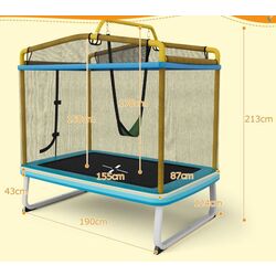 Trambulina cu plasa de protectie Costway TW10089EU-YE (Yellow) Thumb