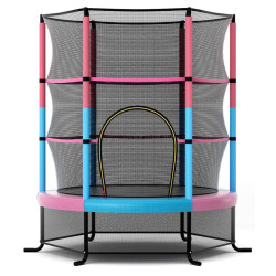 Trambulina cu plasa de protectie Costway TW10113MK (Pink/Blue)