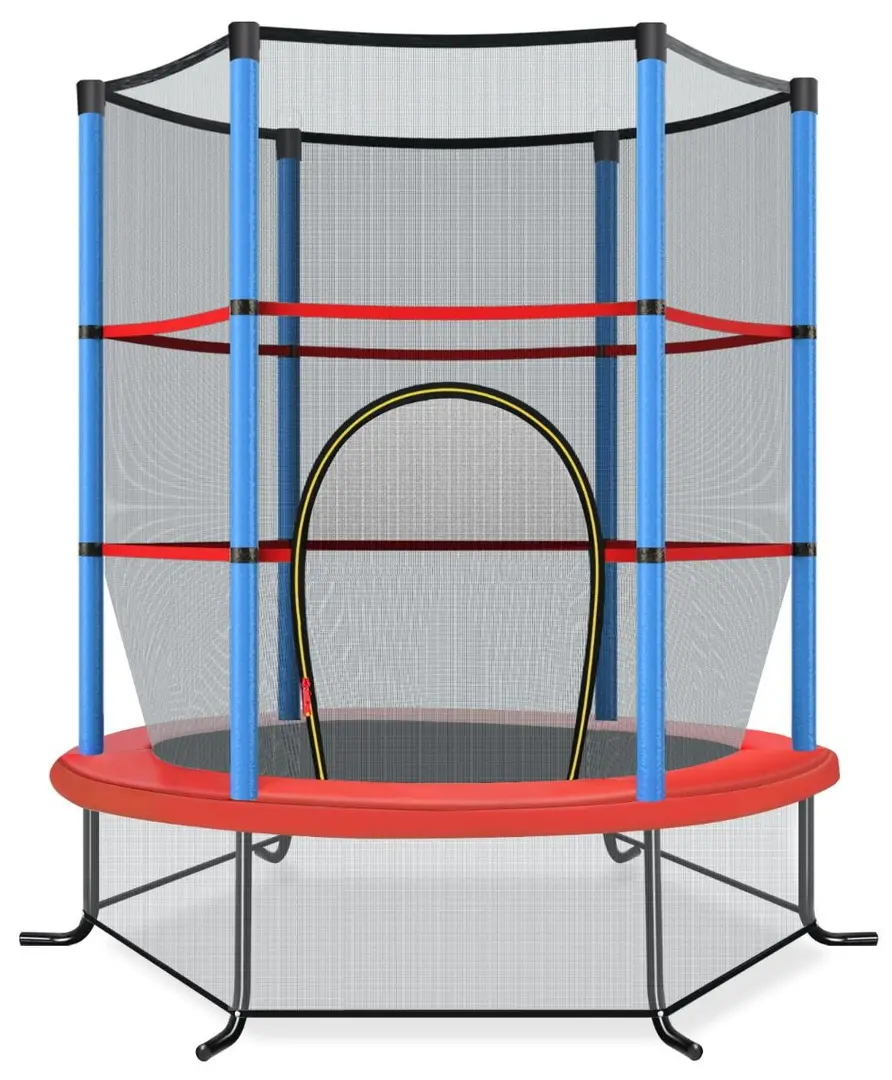 Батут с защитной сеткой Costway TW10113NY (Red/Blue)