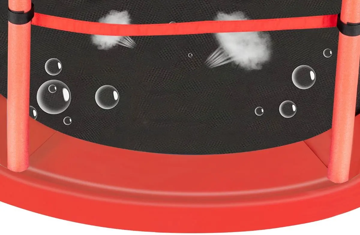 Trambulina cu plasa de protectie Costway TW10113RE (Red)