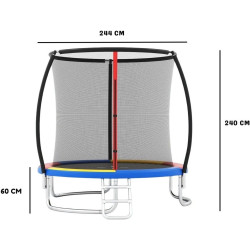 Trambulina cu plasa de protectie Costway TW10140CL (Multicolor) Thumb