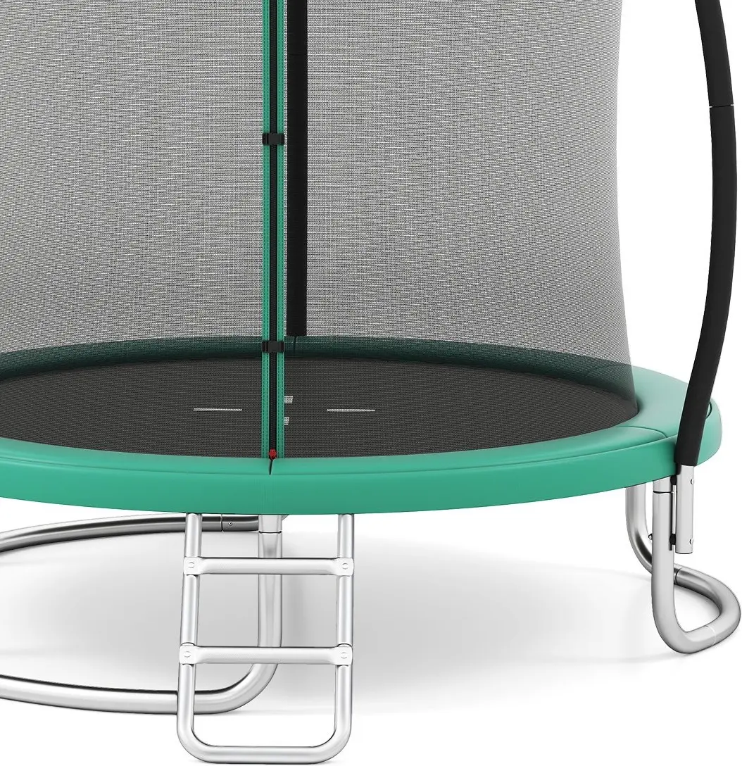 Trambulina cu plasa de protectie Costway TW10140GN (Green) - 2