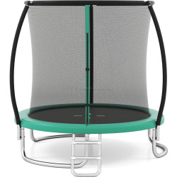 Trambulina cu plasa de protectie Costway TW10140GN (Green)