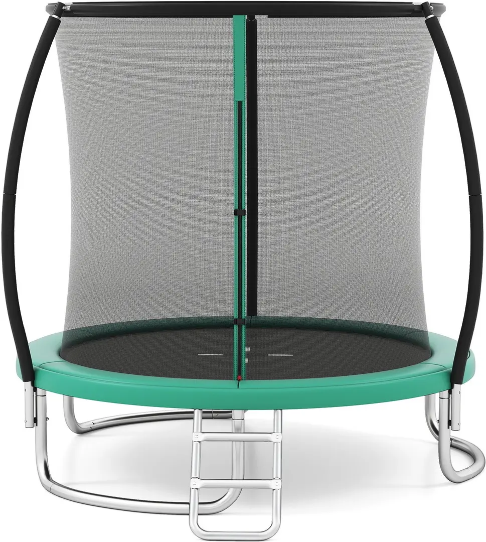 Trambulina cu plasa de protectie Costway TW10140GN (Green)