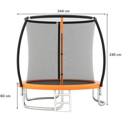 Trambulina cu plasa de protectie Costway TW10140OR (Orange) Thumb