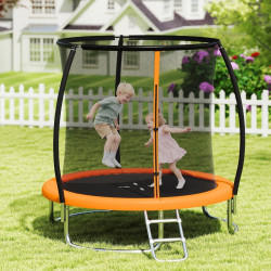Trambulina cu plasa de protectie Costway TW10140OR (Orange) Thumb