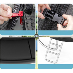 Trambulina cu plasa de protectie Costway TW10141BK (Black) Thumb