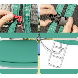 Trambulina cu plasa de protectie Costway TW10141GN (Green) Thumb
