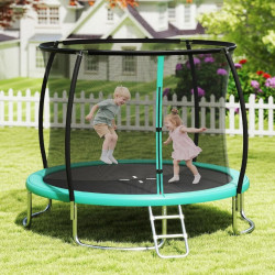 Trambulina cu plasa de protectie Costway TW10141GN (Green) Thumb