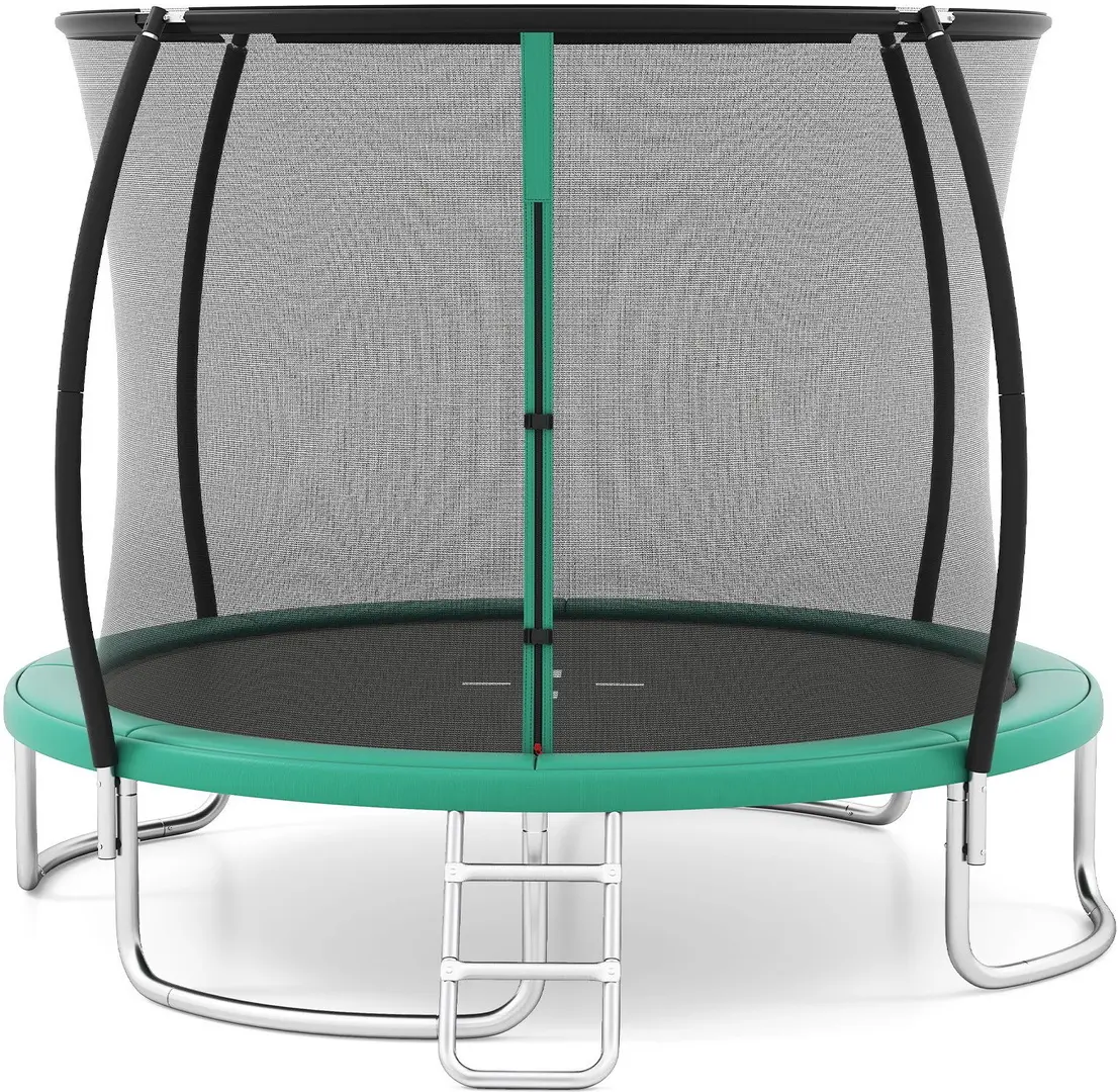 Trambulina cu plasa de protectie Costway TW10141GN (Green)