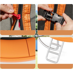 Trambulina cu plasa de protectie Costway TW10141OR (Orange) Thumb