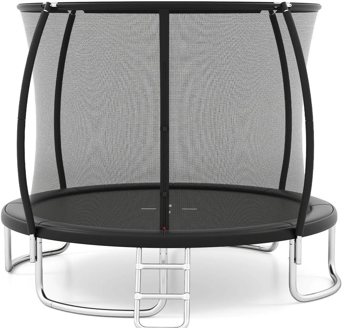 Trambulina cu plasa de protectie Costway TW10142BK (Black)
