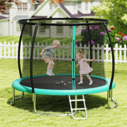 Trambulina cu plasa de protectie Costway TW10142GN (Green) Thumb