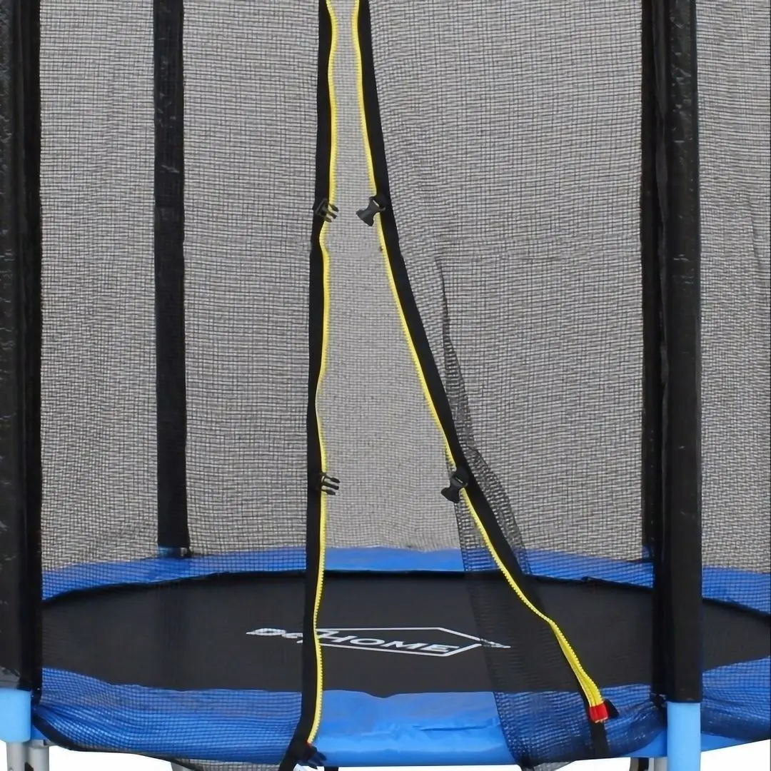 Trambulina cu plasa de protectie DeHome Jumper 1006 183cm (Black/Blue)