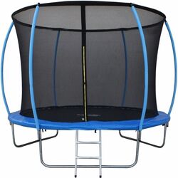 Trambulina cu plasa de protectie DeHome Jumper 3012 366cm (Black/Blue)