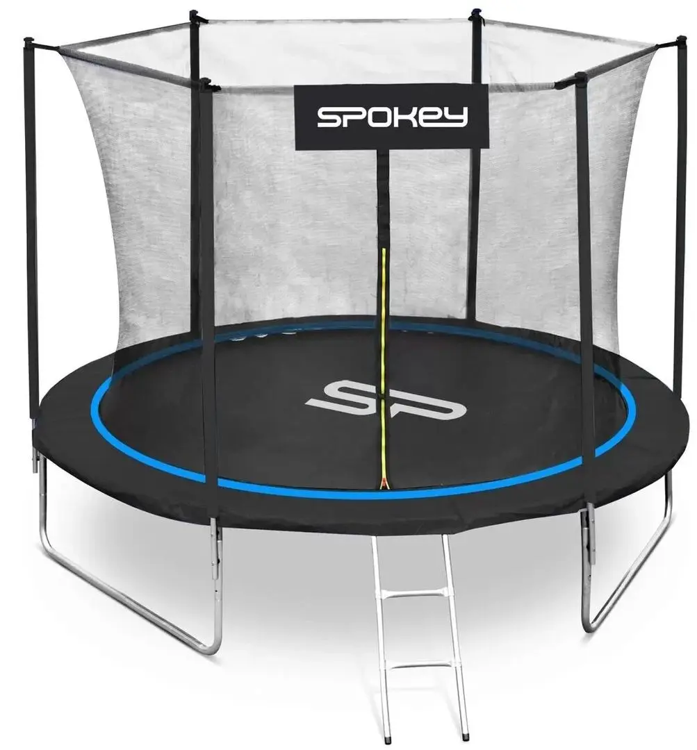 Trambulina cu plasa de protectie DHS Spokey 244cm (Black/Blue)